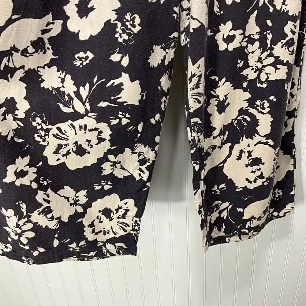 HESTER & ORCHARD Linen Blend Wide Leg Crop Pants - Picture 2 of 5